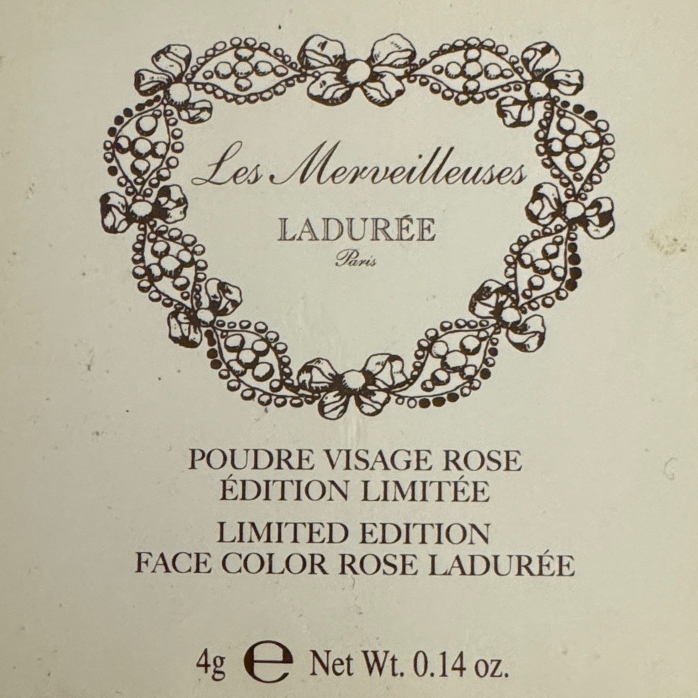 Ladurée Limited Edition Face Color Rose